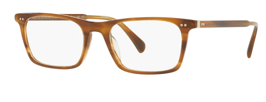 Oliver Peoples Teril OV5385U 1011  Brown Rectangle Men's Eyeglasses