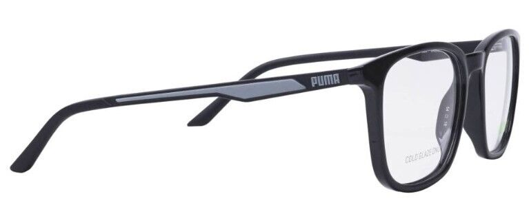 Puma PU0371O 001 Black-Black Square Full-Rim Unisex  Eyeglasses