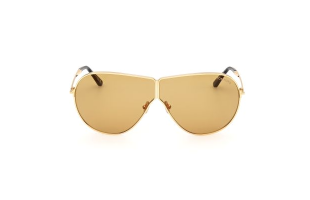 Tom Ford FT1158 30E Shiny Deep Gold/Yellow Oval Men's Sunglasses