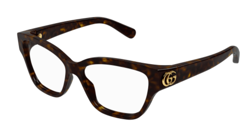 Gucci GG1597O 002 Havana Cat Eye Women Eyeglasses