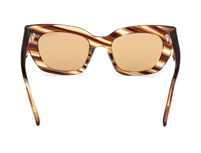 Tom Ford Athena FT1190 53E Blonde Havana/Havana Cat-Eye Women's Sunglasses