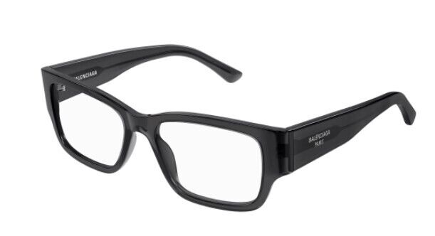 Balenciaga BB0371O 004 Grey Rectangular Men's Eyeglasses