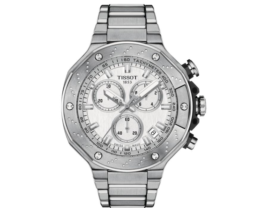 Tissot T-Race Chronograph Silver Dial Quartz Men's Watch T1414171103100