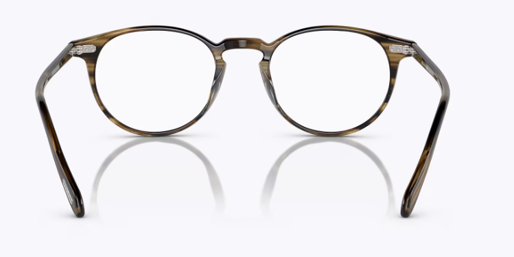 Oliver Peoples Riley-R OV5004 1719 Olive Smoke Round Men's Eyeglasses