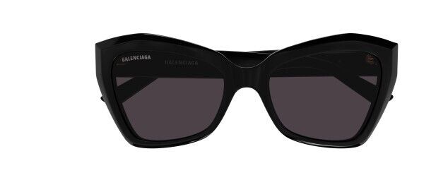 Balenciaga BB0271S 001 Black/Grey Cat-Eye Women's Sunglasses