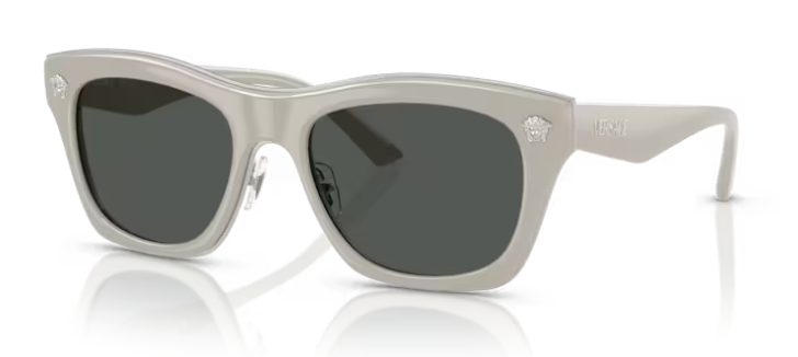 Versace 0VE2272 549387 Light Grey/Dark grey Rectangle Men's Sunglasses