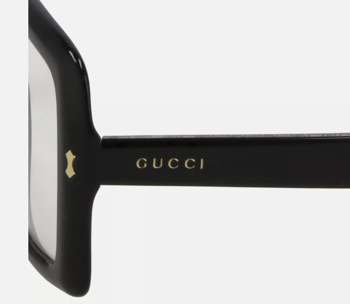 Gucci GG0366S 001 Black Square Men's Eyeglasses