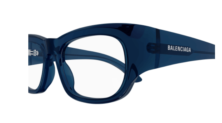 Balenciaga BB0269O 004 Blue Square Women's Eyeglasses