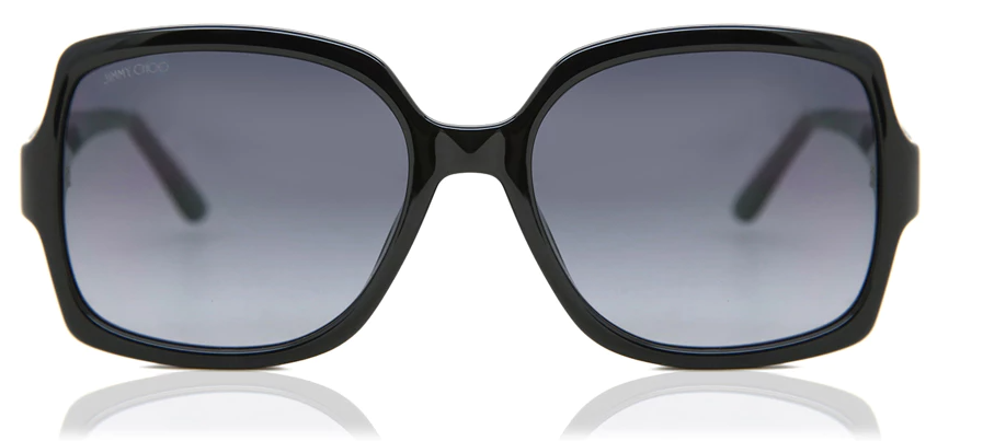 Jimmy Choo Sammi/G/S 807/9O Black/Grey Gradient Square Women's Sunglasses