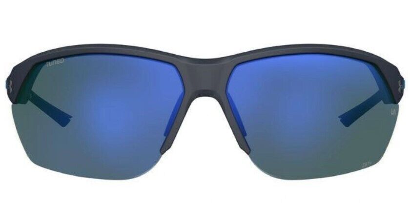 Under Armour  UA-Compete 009V-V8 Grey/Blue Rectangular Men's Sunglasses