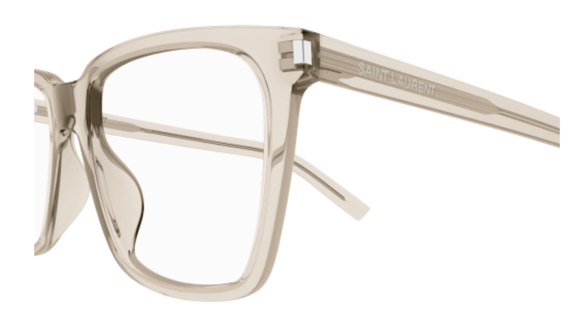 Saint Laurent SL 717 SLIM 004 Beige Square Women's Eyeglasses