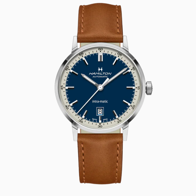 Hamilton American Classic Intra-Matic Auto Blue Dial Men's Watch H38425540