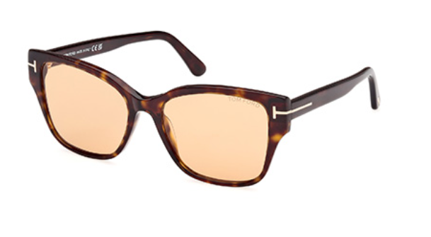 Tom Ford ELSA FT1108 52E Dark Havana/Brown Square Women's Sunglasses