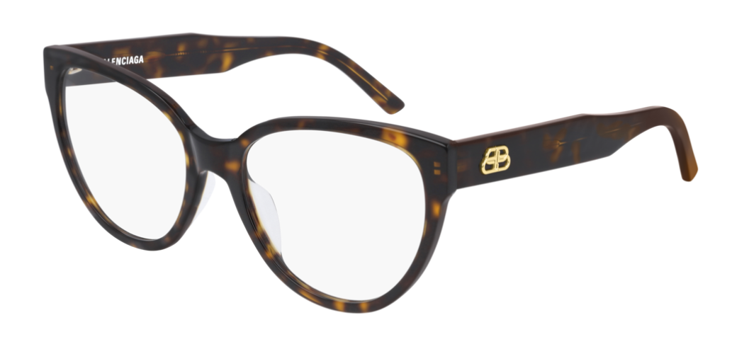 Balenciaga BB 0064O 002 Havana Phantos Women's Eyeglasses