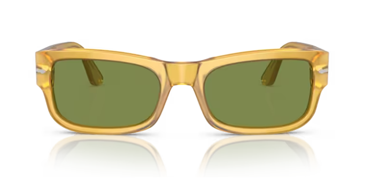 Persol 0PO3326S 204/4E Miele/Green Rectangular 57mm Men's Sunglasses