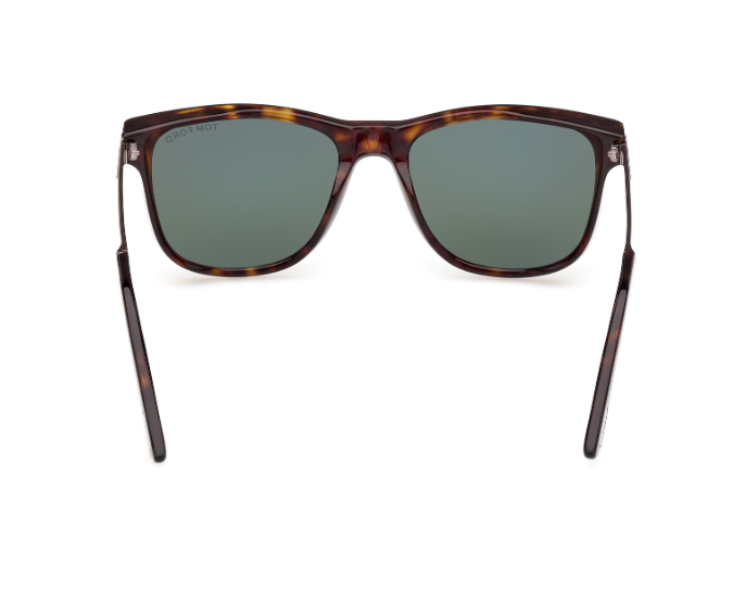 Tom Ford SINATRA FT1104 52N Dark Havana/Green Square Men's Square Sunglasses