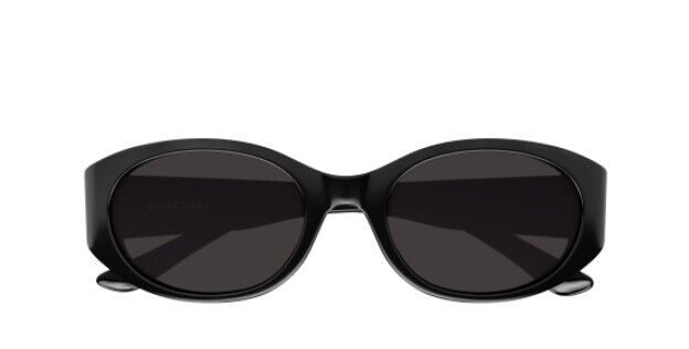 Balenciaga BB0369SK 001 Black/Grey Round Women's Sunglasses