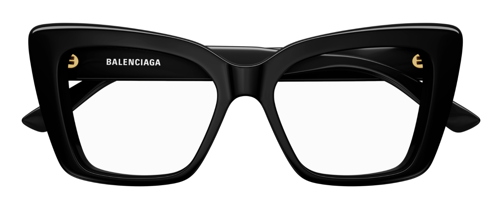 Balenciaga BB0297O 001 Black Oversized Square Women's Eyeglasses