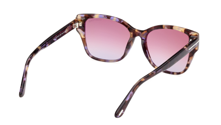 Tom Ford ELSA FT1108 55Z Coloured Havana/Violet Gradient Women's Sunglasses