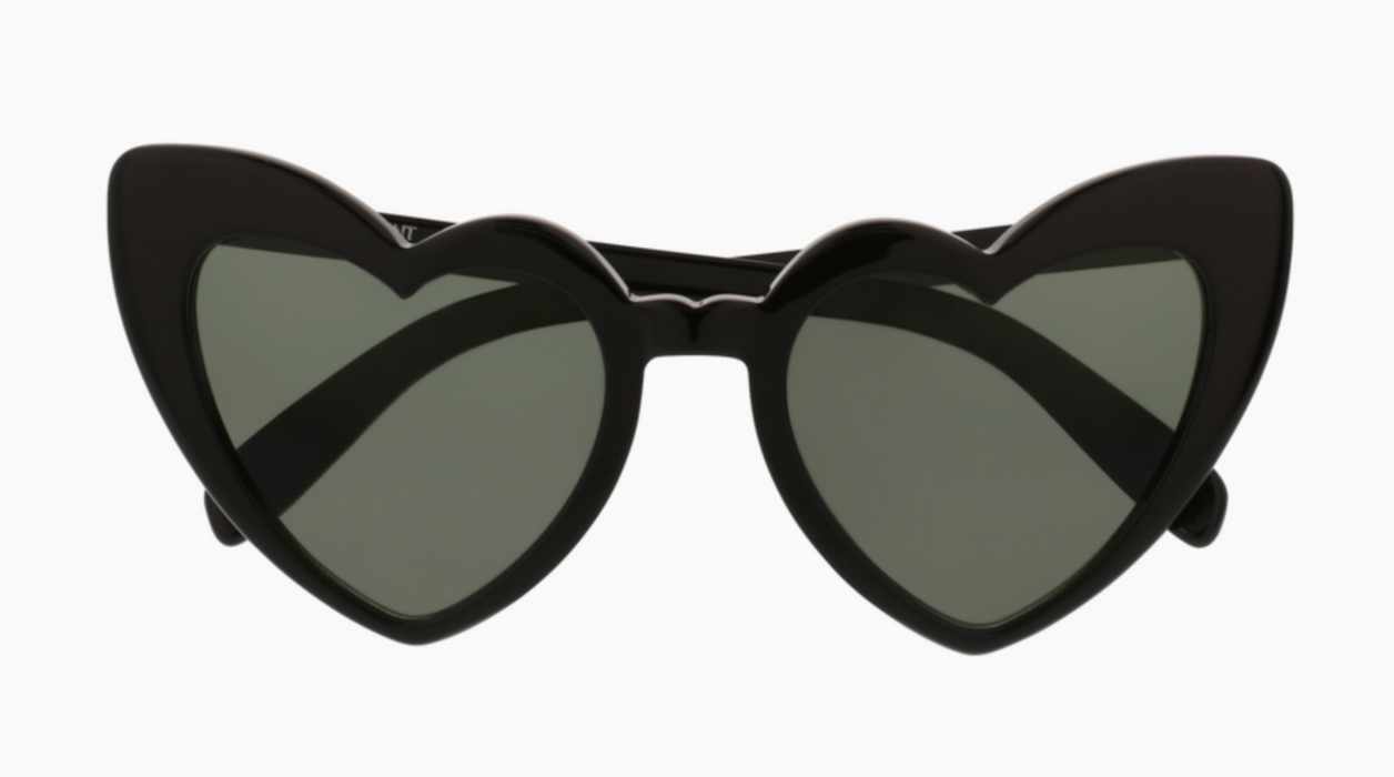 Saint Laurent SL 181 LOULOU 001 Black Round Oval Women's Sunglasses