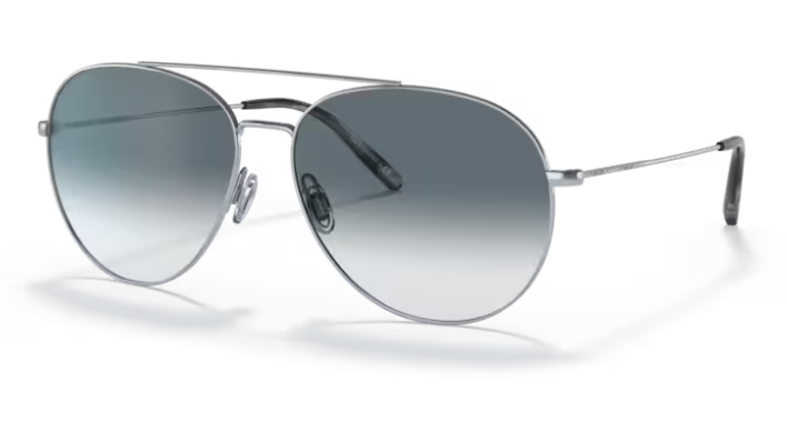 Oliver Peoples 0OV1286S Airdale 50363F Silver Chrome Sapphire Men's Sunglasses