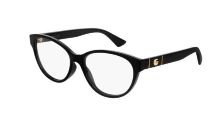 Gucci GG0633O 001 Shiny Black Cat Eye Women's Eyeglasses