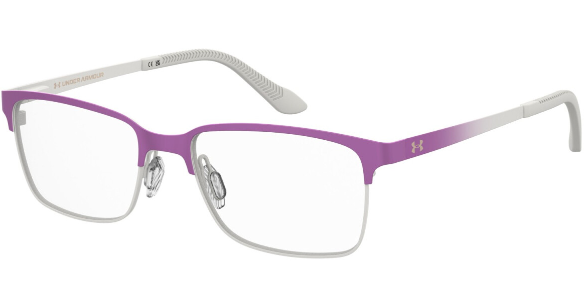 Under Armour UA 9016 2UC Violet White Rectangular Junior Boy's Eyeglasses