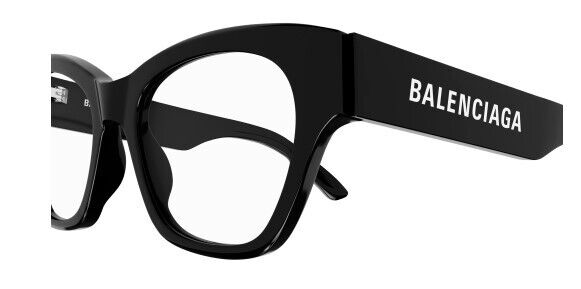 Balenciaga BB0263O 001 Black Cat-Eye Women's Eyeglasses