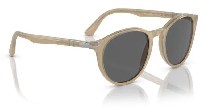 Persol 0PO3152S 1169B1  Opal beige/Dark grey Square Shaped 52mm Men's Sunglasses