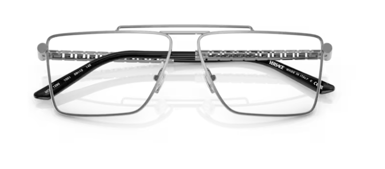 Versace 0VE1295 1001 Gunmetal 57mm Rectangular Men's Eyeglasses