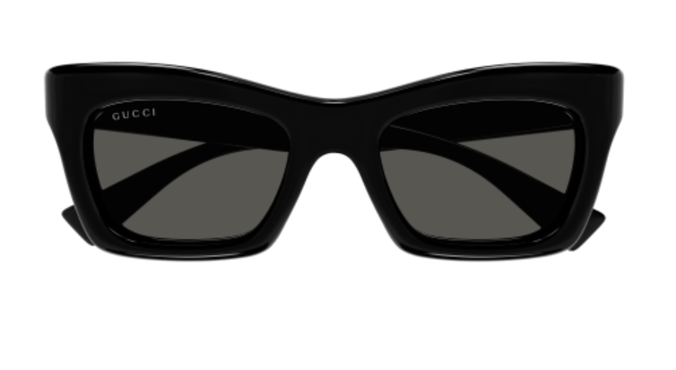 Gucci GG1773S 001 Black/Grey Cat Eye Women's Sunglasses