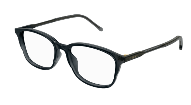 Gucci GG1610OA 002 Grey Soft Square Men's Eyeglasses