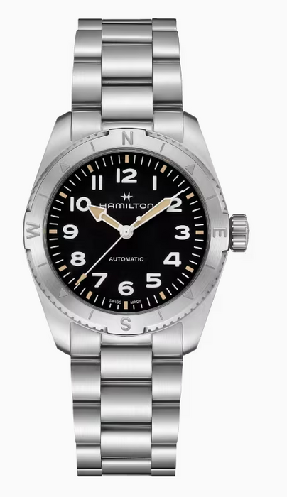 Hamilton Khaki Field Black Dial Compass Design Men's Watch  H70225130