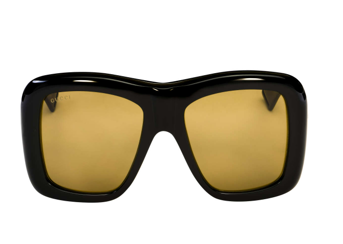 Gucci GG0498S 001 Black Square/Brown Men's Sunglasses.