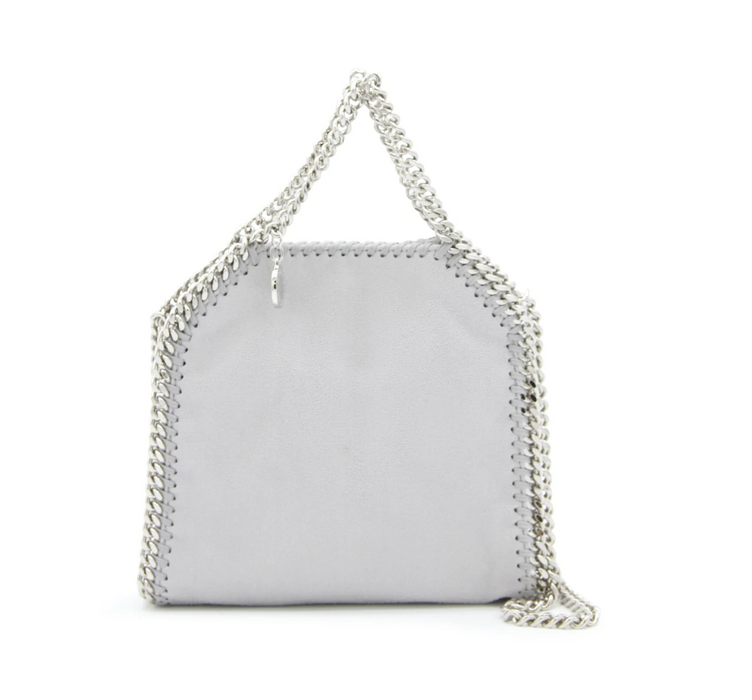 Stella McCartney Falabella Grey Leather Women's Shoulder Bag 391698WP0086 1906