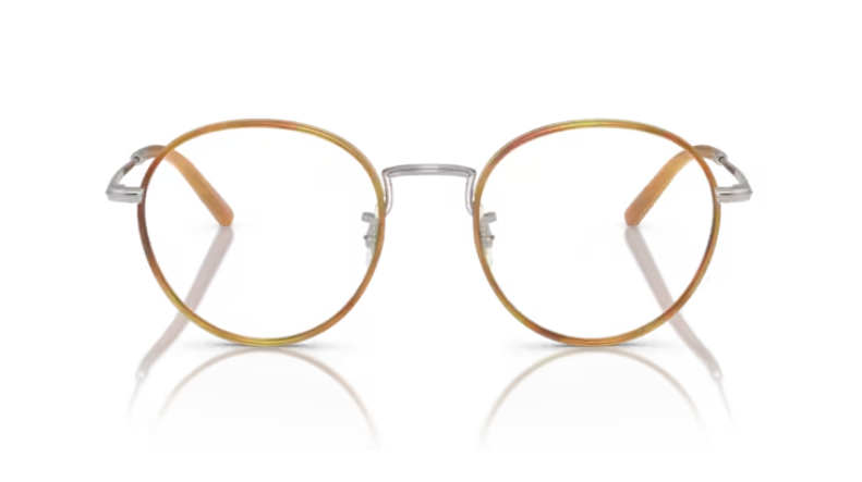 Oliver Peoples OV1333 Sidell 5036 Silver/amber Round Shaped Men's Eyeglasses