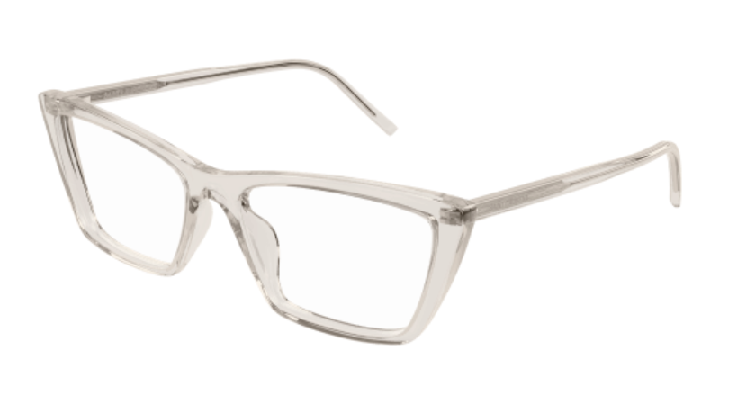 Saint Laurent SL 737 MICA THIN OPT 004 Beige Thin Cat Eye Women's Eyeglasses