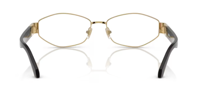 Versace 0VE1298 1002 Gold 55mm Rectangular Women's Eyeglasses