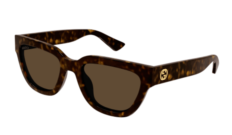 Gucci GG1578S 002 Havana/Brown Cat Eye Women's Sunglasses