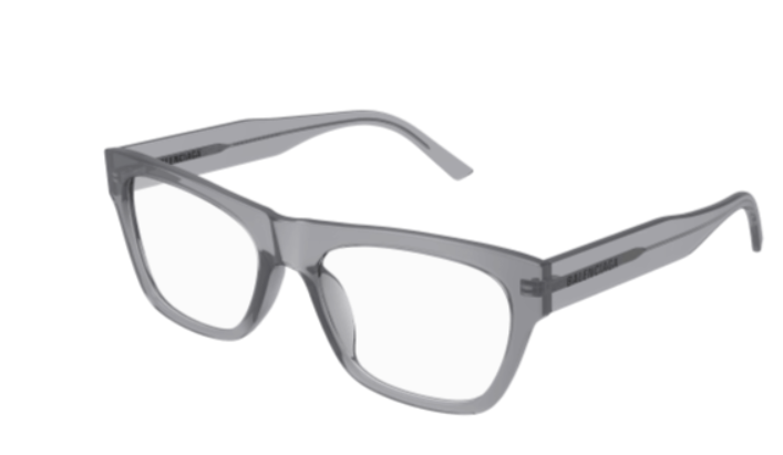 Balenciaga BB0308O 005 Grey Square Men's Eyeglasses