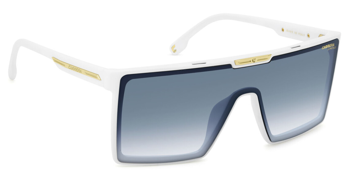 Carrera Victory C 07/S VK6 08 White/Dk Blue Shaded Mask Men's Sunglasses