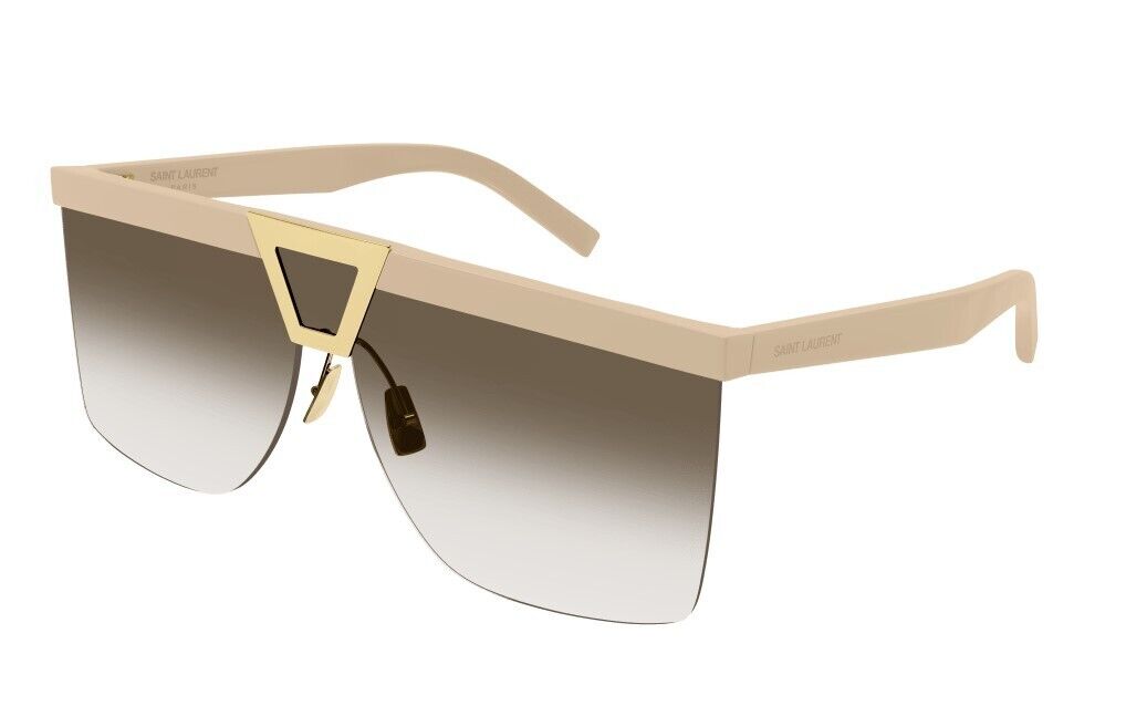 Saint Laurent SL 537 Palace 002 Ivory/Brown Gradient  Women's Sunglasses