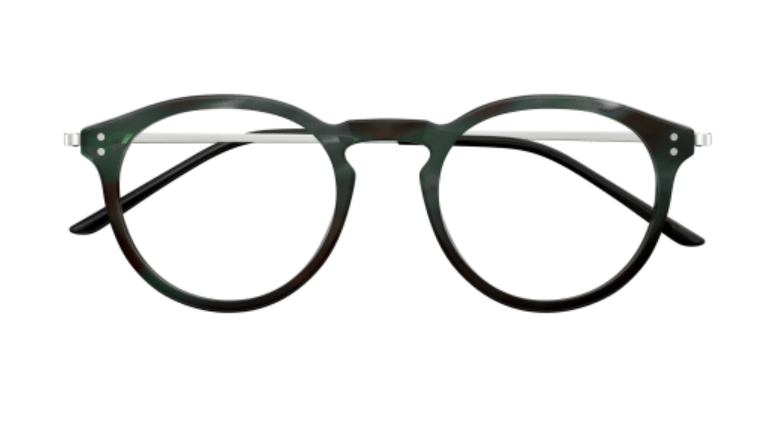 Gucci GG1710O 004 Havana/Silver Round Men's Eyeglasses