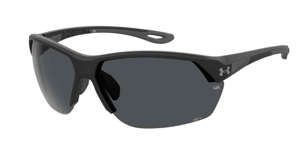 Under Armour  UA-Compete 0003-KA Matte Black/Grey  Rectangular Men's Sunglasses