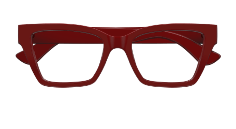 Gucci GG1715O 003 Burgundy Rectangle Women's Eyeglasses