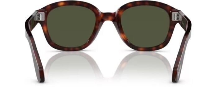 Persol 0PO0060S 24/31 Havana/Green Soft Square 50mm Women's Sunglasses