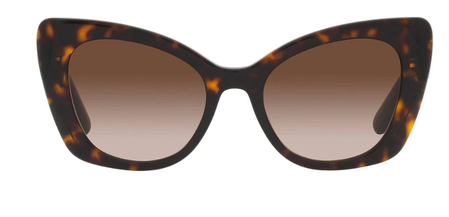 Dolce & Gabbana DG4405 502/13 Havana/Brown Gradient Cat Eye Women's Sunglasses