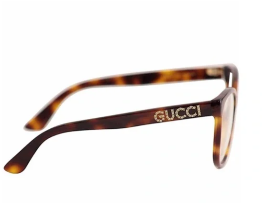 Gucci GG0420O 002 Havana/Soft Cat Eye Women's Eyeglasses