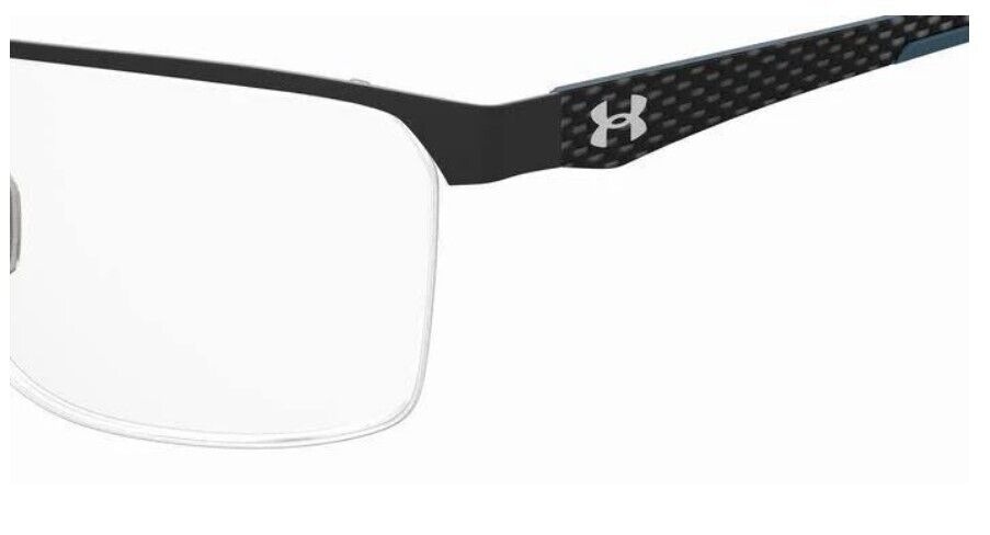 Under Armour  UA-5049/G 008A-00 Black Grey Rectangular Men's Eyeglasses