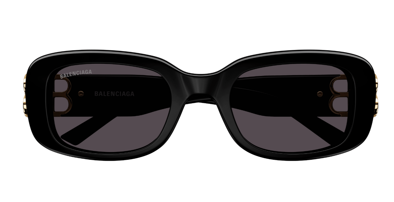 Balenciaga BB0310SK-001 Black/Grey Oval Women's Sunglasses